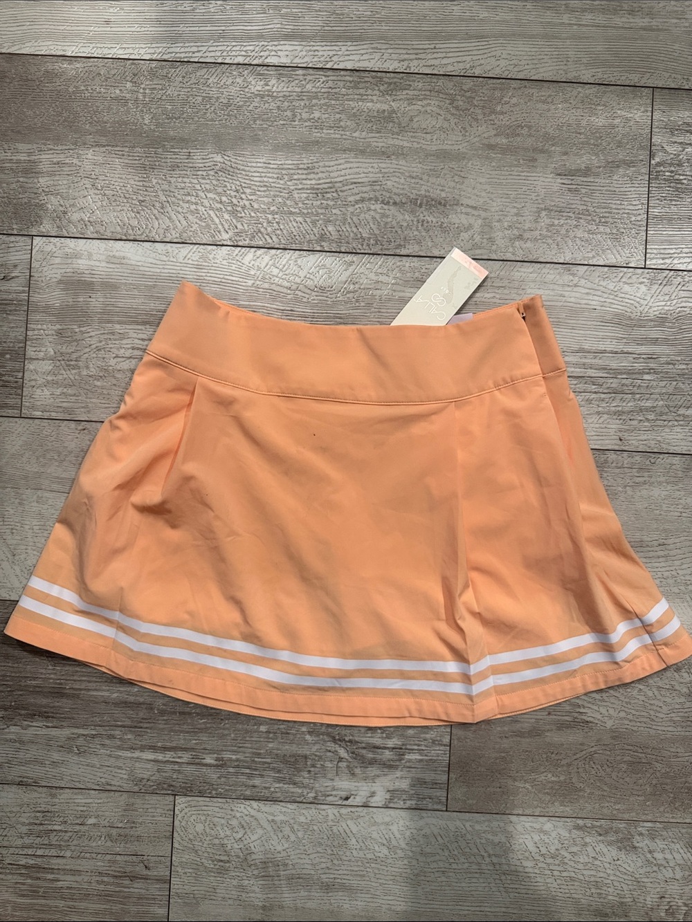 CALIA TrueLight Golf Skort Women’s 6 Peach Sherbet 15” Side Zip NWT